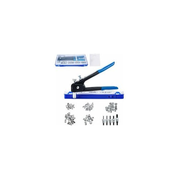 Set scule nituitor 86 piese negru albastru 27cm