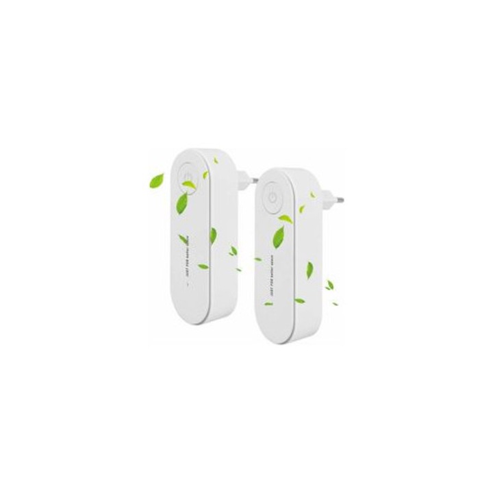 Mini légtisztító szett 2 db hordozható csendes fehér 11.3x4x2.4cm