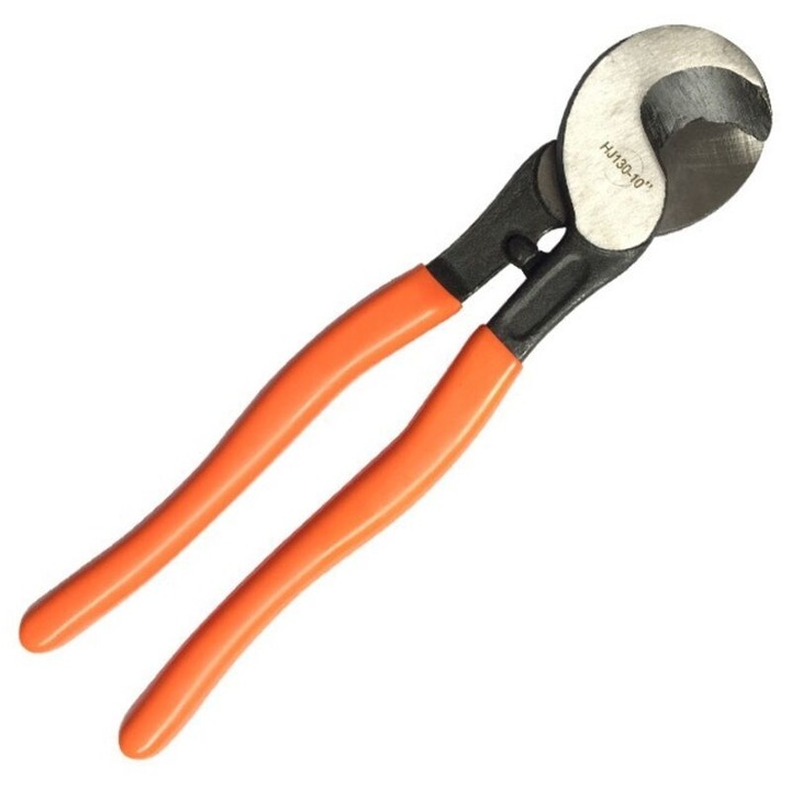 Kábelvágó fogó / kábelvágó, vágási kapacitás 70 mm², keménység HRC 55-58, ergonomikus PPR markolat, réz és alumínium kábelekkel kompatibilis, narancssárga, 300 mm