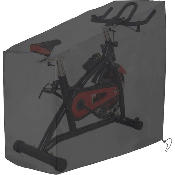 Husa protectie bicicleta exercitii, Oxford impermeabil, reglabil, 124x58x147cm