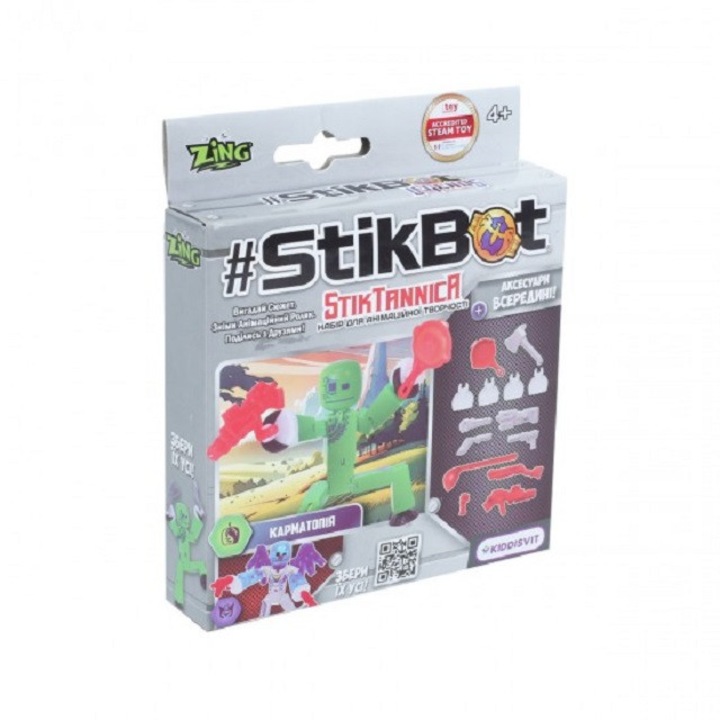 StikBot Karmatopia figura készlet, 14 cm, 4 év feletti gyermekeknek, kiegészítőkkel