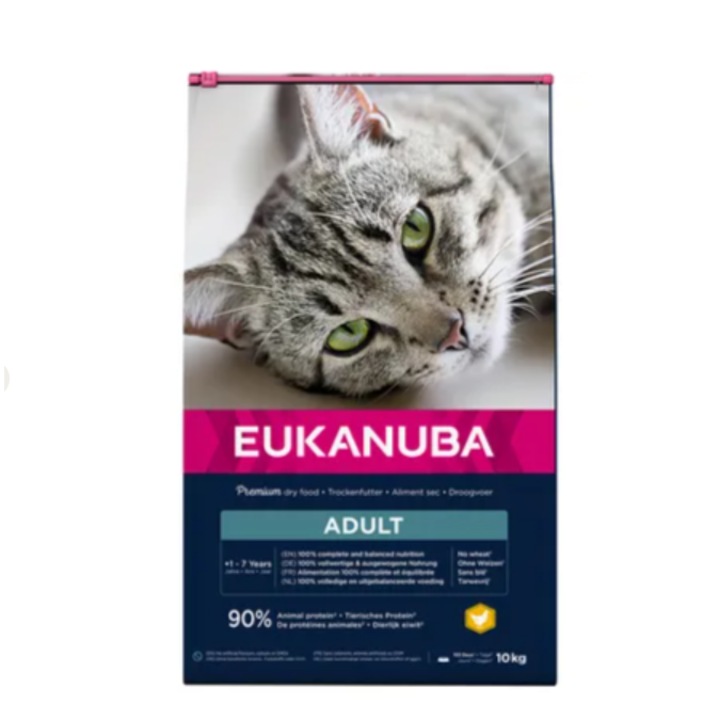 EUKANUBA Hrana uscata pentru pisici adulte, pui, 10 kg