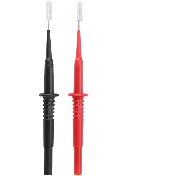 Set 2 sonde testare, durabile, rosu negru, 13.8x2.2cm