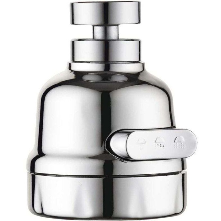 Кухненски смесител, 360 въртящ се, 3 режима, инокс-PP, 30x45см