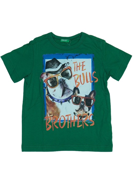 Benetton, Póló Fiúknak, Zöld, 110