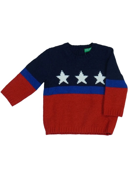 Benetton, Kotott pulover fiuknak, Pirosdwqfwq, Piros