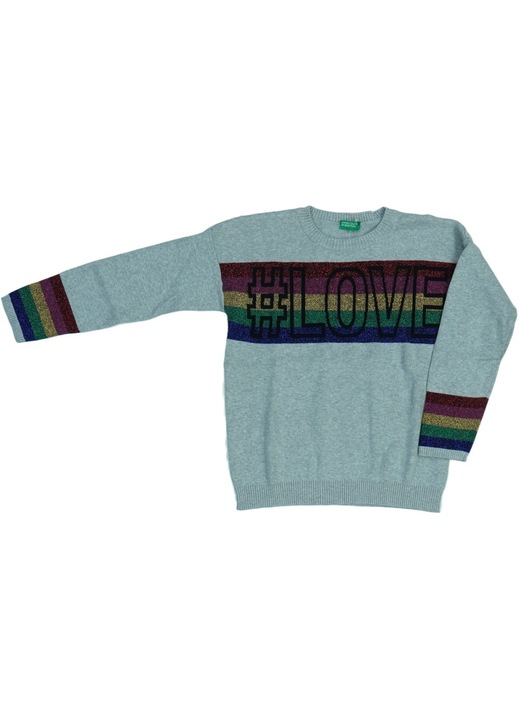 Benetton kotott pulover lanyoknak, Szürke