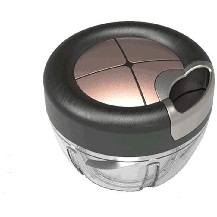 Robot de bucatarie manual, 400 ml, inox si nylon, 12.5x9 cm