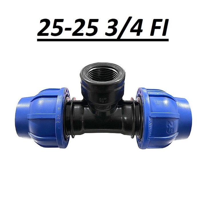 Fiting PHD típusú T-idom 25x3/4 belső menettel, Z-TOOLS / EXT10577