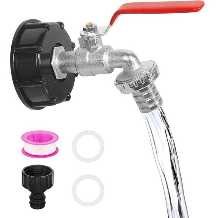 IBC csap cinkötvözet adapter 1/2 hüvelyk kerti tömlőcsatlakozóval