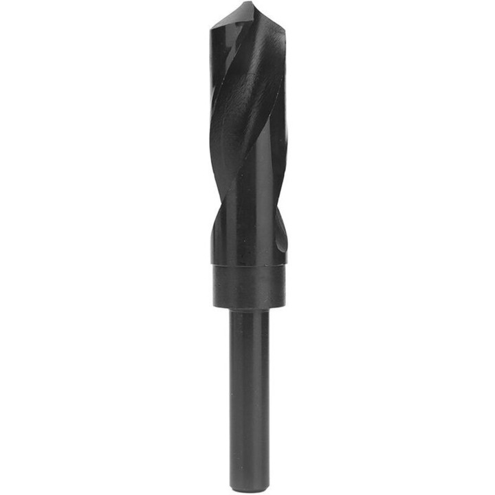 Burghiu spiralat 24mm, otel rapid, negru, durabil, pentru metale diverse