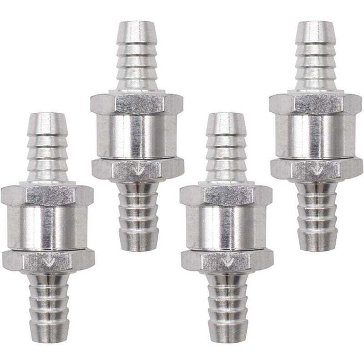 4 db ezüst színű visszacsapó szelep készlet, 10mm