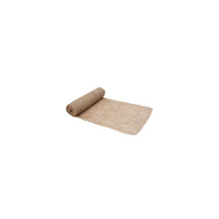 Material textil iuta 0.5x15m natural 200g/m