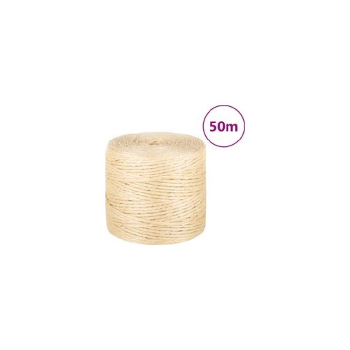 Természetes szizál zsinór 4mm 100m tartós ellenálló