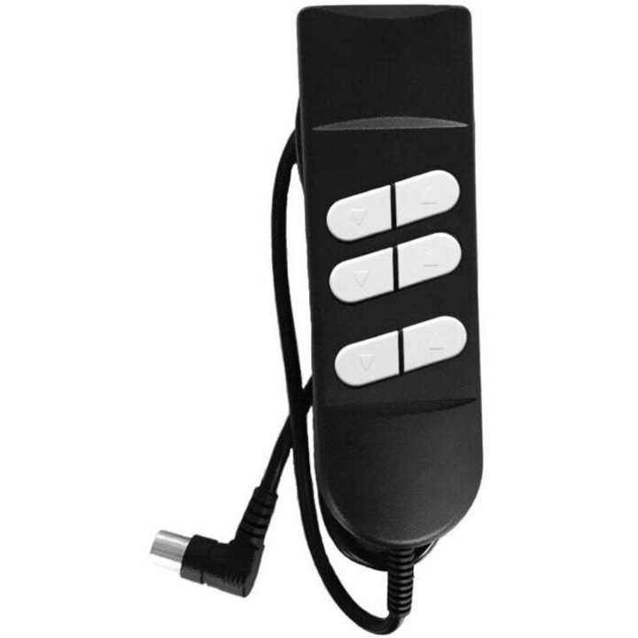 Telecomanda 6 butoane 5 pini pentru fotoliu rabatabil negru 180cm