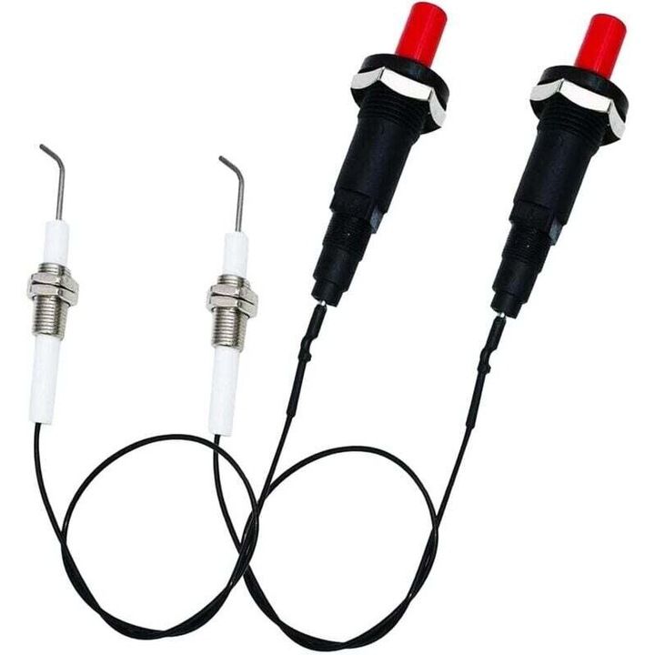Kit aprindere piezoelectric universal 2 piese, 30cm, negru