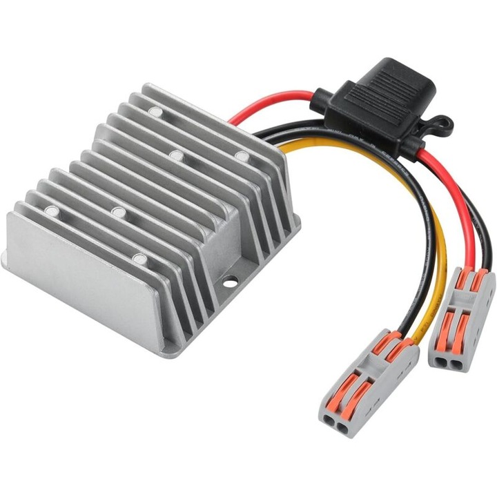 DC-DC átalakító 12V-ról 24V-ra 10A 240W vízálló alumínium 10x5x3cm
