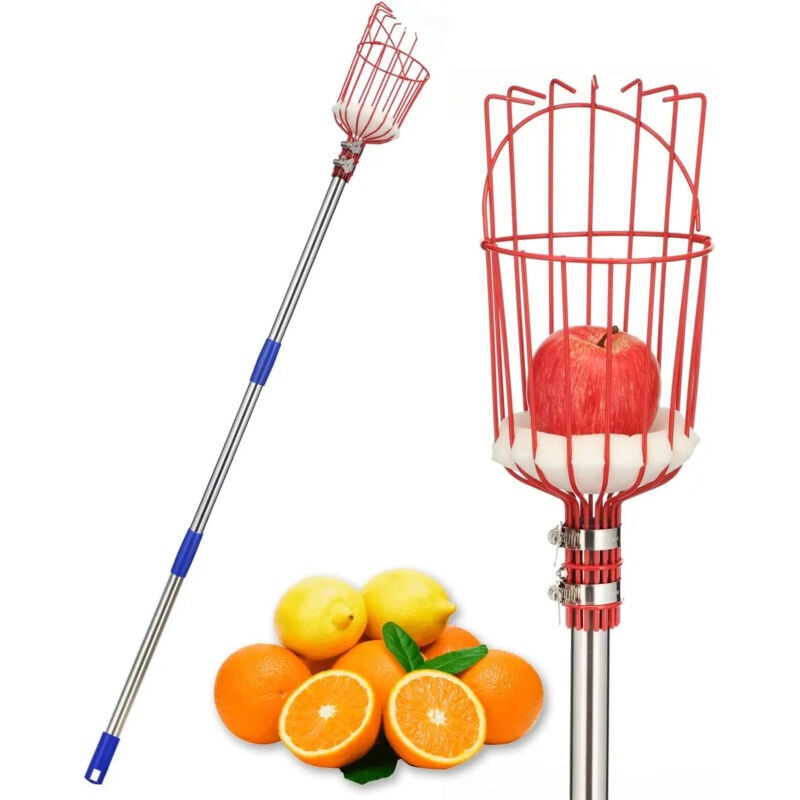 Cos Fructe Inox Cos cules fructe telescopic 1-4m inox usor 16cm diametru - eMAG.ro