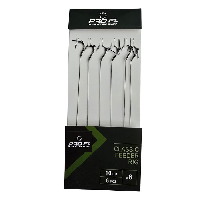 Set 6 carlige legate ProFL classic feeder rig nr6
