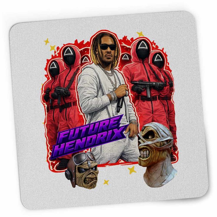 Mousepad Future Squid Game Rapper, 21x19cm