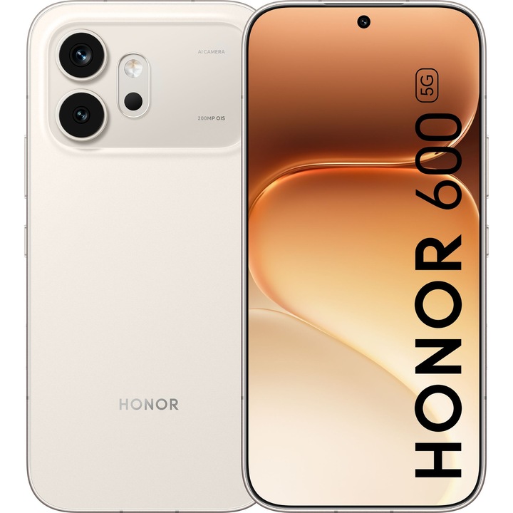 Смартфон HONOR 600, 8GB, 512GB, Golden White и безжични слушалки HONOR CHOICE