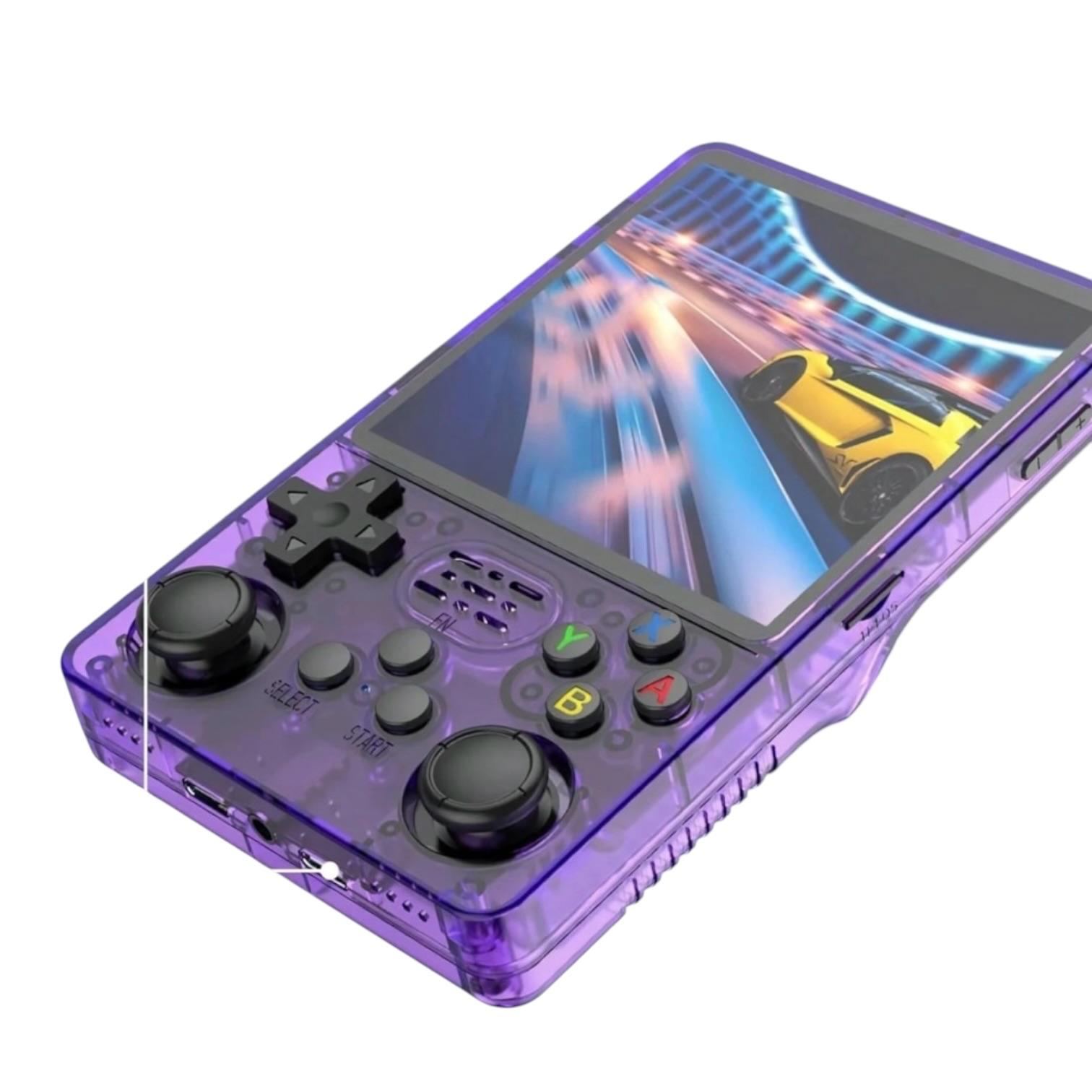 Consola De Jocuri Portabila Retro, Ecran IPS 3.5 Inch, 15000 Jocuri, 512 GB, Mov