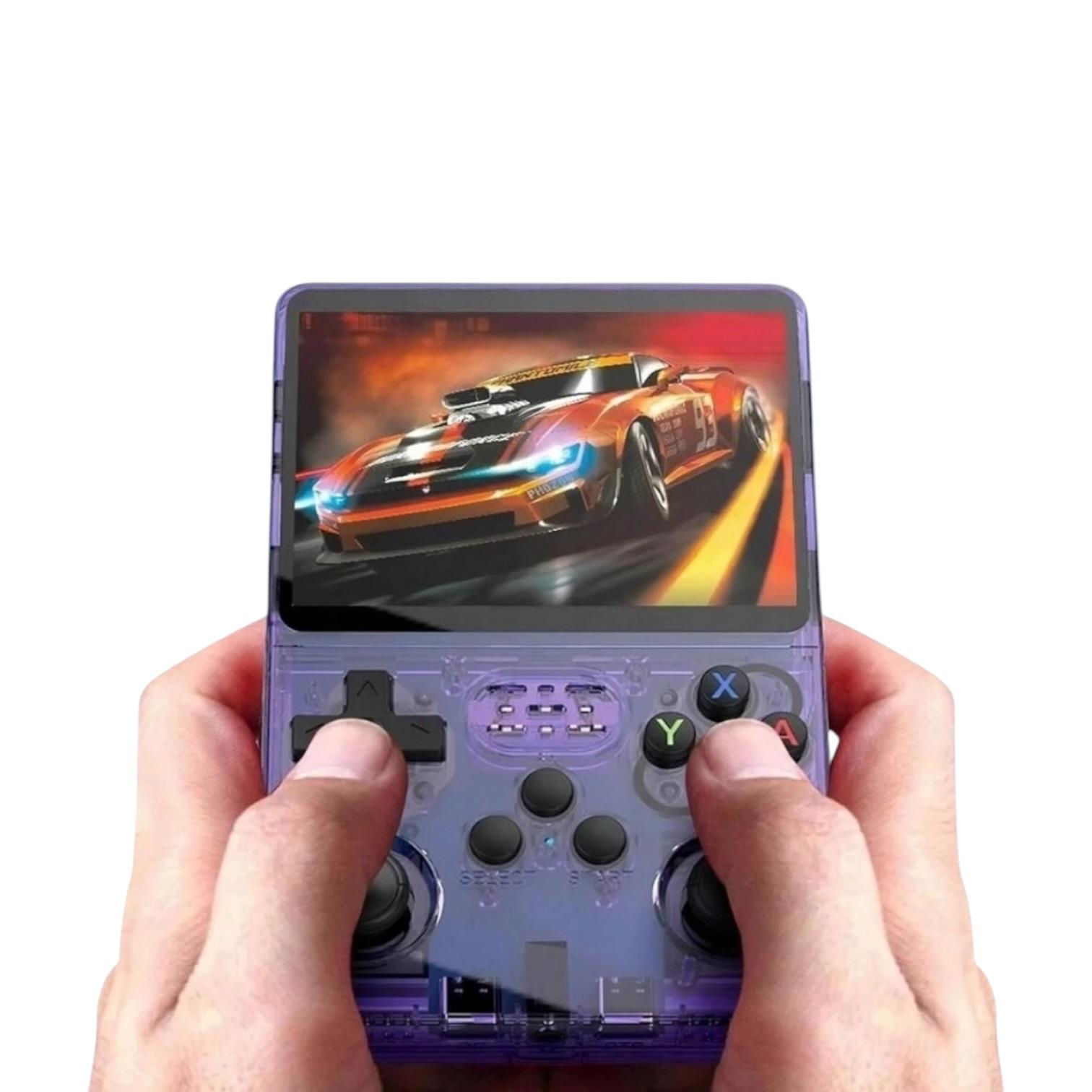 Consola De Jocuri Portabila Retro, Ecran IPS 3.5 Inch, 15000 Jocuri, 512 GB, Mov