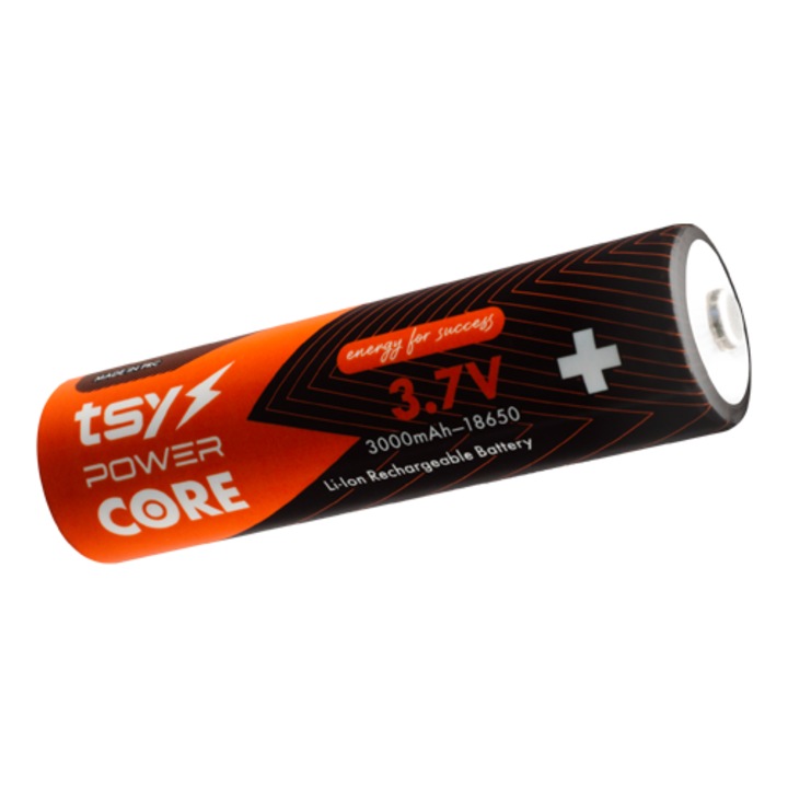TSY-CORE-3000 18650-es lítium-ion akkumulátor, 3, 7 V, 3000 mAh