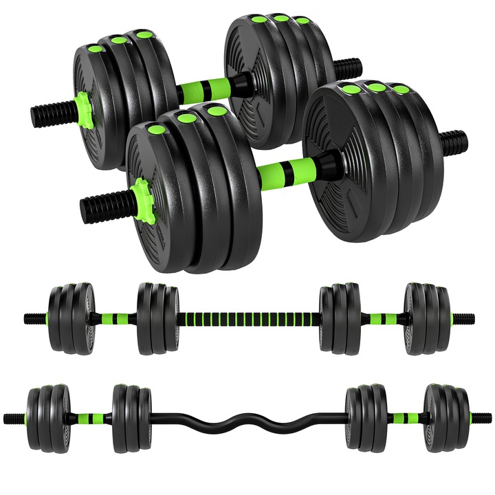Set Bara, SPORTNOW, Plastic, Nisip, 140 x 20 x 20 cm, Verde