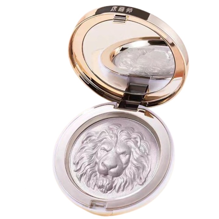 Original Artist Lion Embossed Mineral Highlighter #01 Silver 11.5g