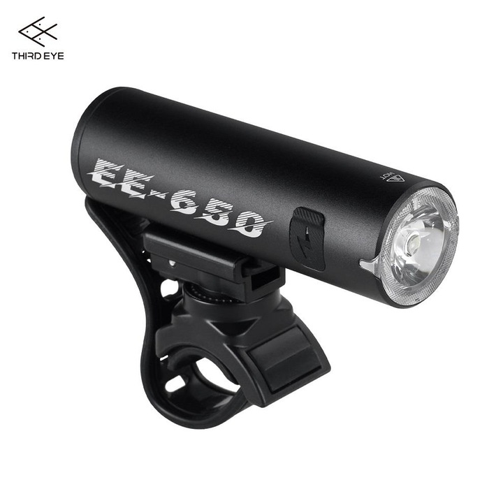 Third Eye EE-650 LED kerékpárlámpa alumínium IPX6 USB-C kompakt első