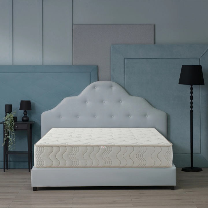 Saltea reversibila Best Sleep OrthoComfort, 180x190x32 cm, arcuri pocket, memory, textil tencel