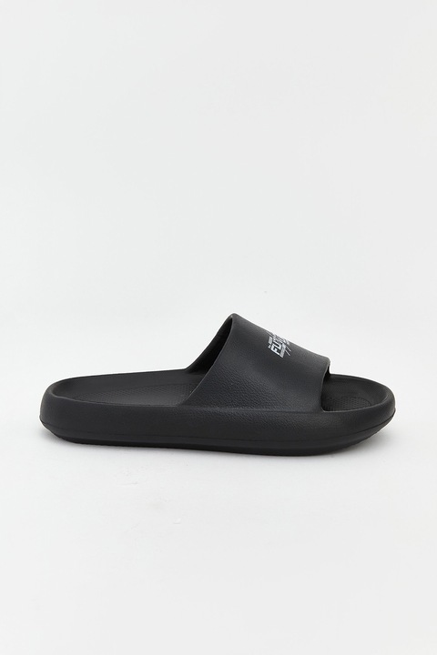 LC WAIKIKI, Papuci cu text, Negru, 43