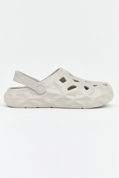 LC WAIKIKI, Saboti slingback cu aspect texturat, Grej, 31-32 EU
