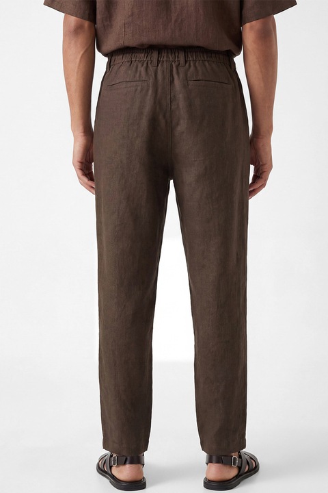LC WAIKIKI, Pantaloni regular-fit din in, Maro