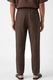LC WAIKIKI, Pantaloni regular-fit din in, Maro