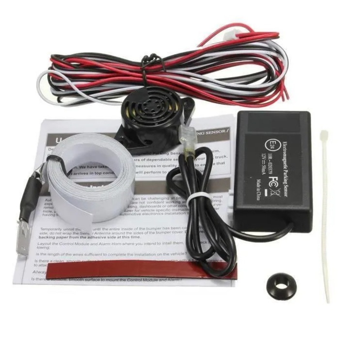 Senzor parcare electromagnetic 12V set 5.5x3.1x1.3cm multicolor