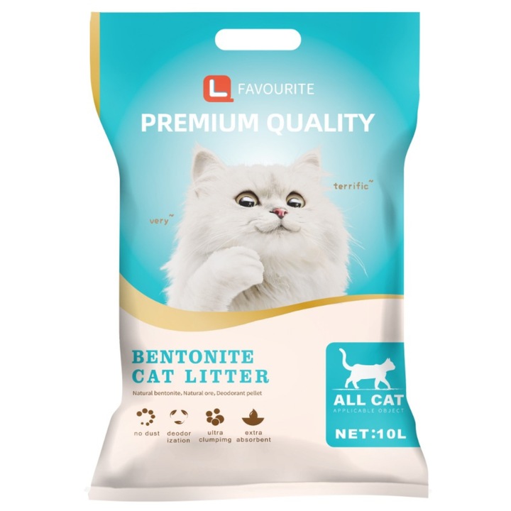 FAVOURITE Nisip de pisici Premium 10 L (Fără parfum)