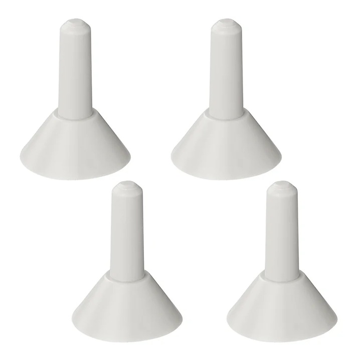 Set de capace protectie impotriva ploii pentru stalp de cort camping, ProPlus, 366475S, Material plastic durabil, Protectie eficienta impotriva ploii si razelor solare, Montaj si demontaj usor, Dimensiuni 0.386 x 0.5 inch, Gri, 4 Buc