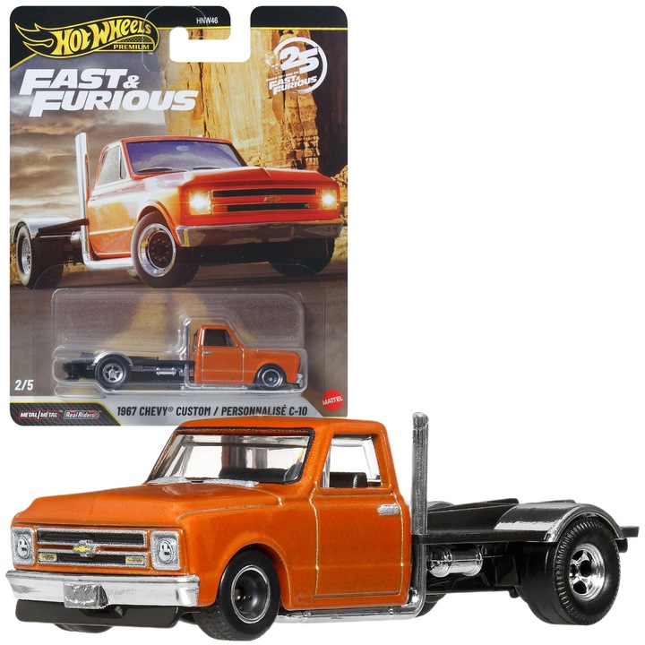 Hot Wheels Fast & Furious – masina personalizata: Chevrolet CHEVY C-10 din 1967