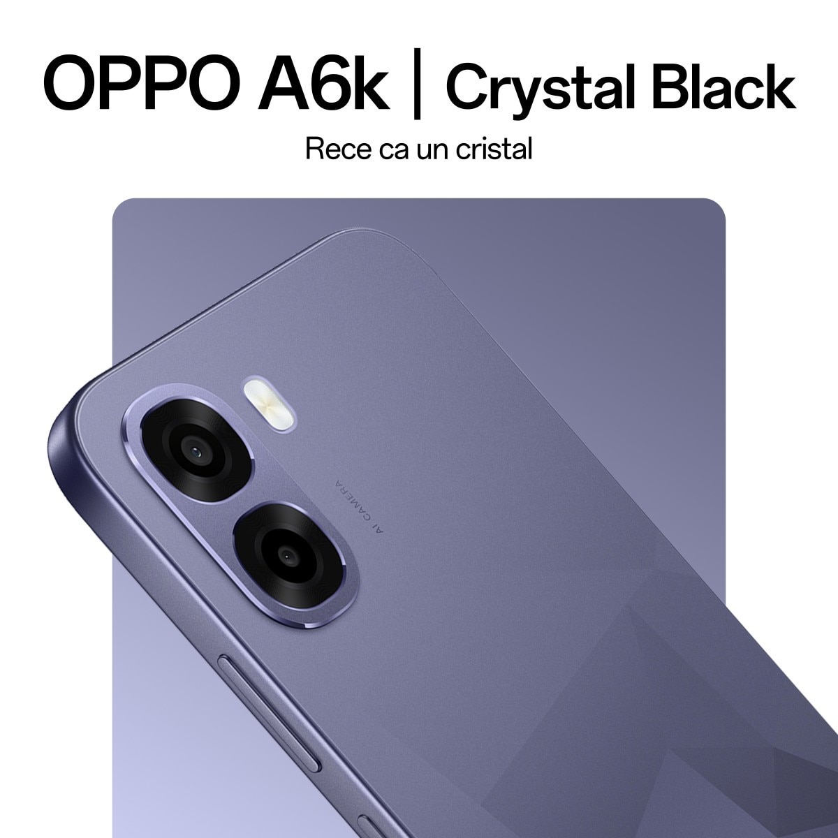 Telefon mobil OPPO A6k, Baterie 6100mAh, 256GB, 4GB RAM, 4G Dual SIM, Telefon Baterie Lunga, Crystal Black + Incarcator OPPO 10W