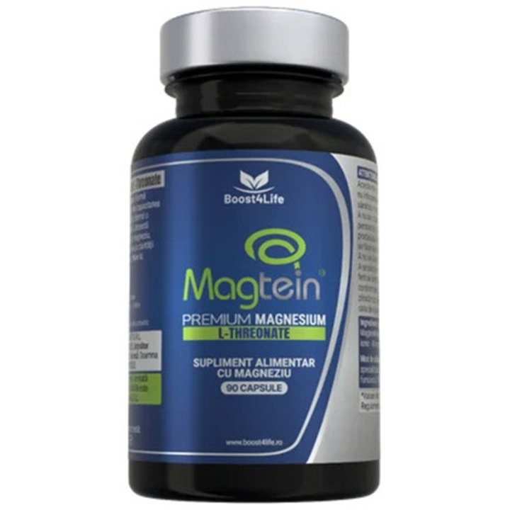 Supliment alimentar, Magtein® Magneziu L-Treonat Premium, Boost4Life, 670 mg, 90 Capsule Vegane