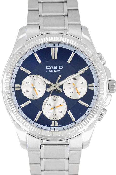 Casio, Мултифункционален часовник от неръждаема стомана, Сребрист