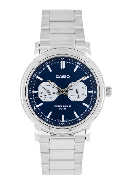 Casio, Ceas quartz din otel inoxidabil, Argintiu