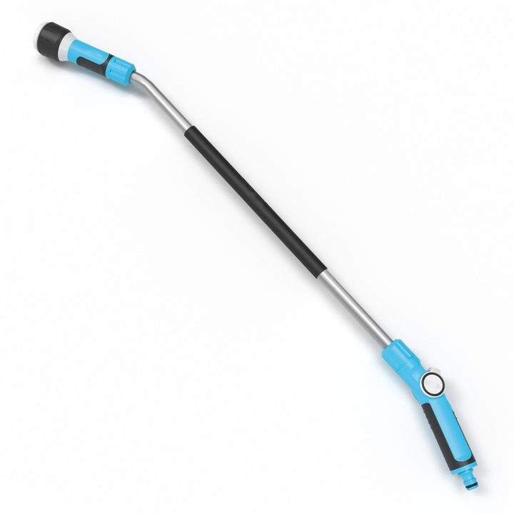 Lance Pentru Stropit Multifunctionala Gradina 89 cm, 4 Moduri De Udare, Reglaj Continuu Debit Apa, Maner Ergonomic Antialunecare, Pentru Flori Gazon Si Arbusti, Albastru