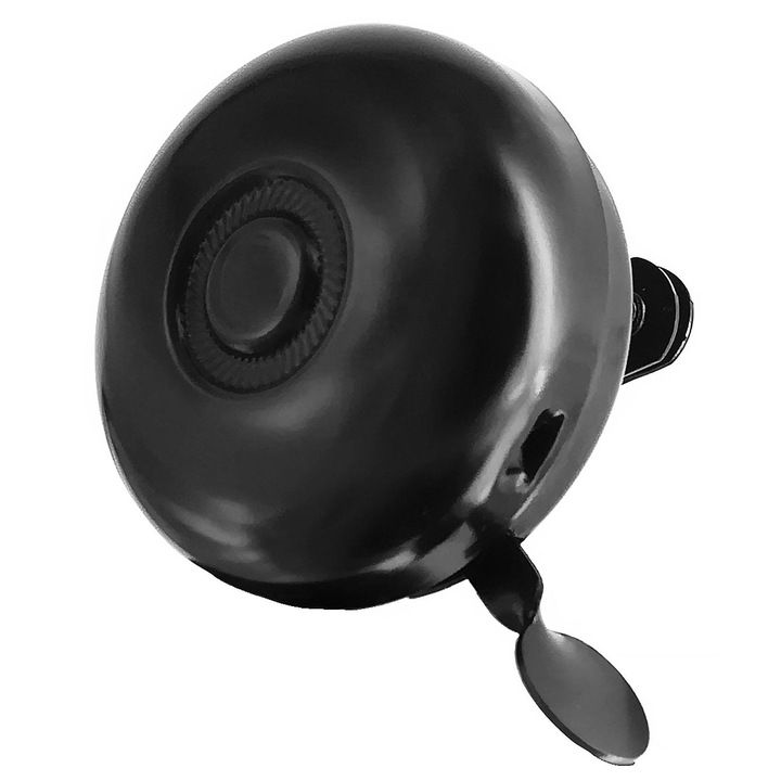 Clopotel bicicleta retro din otel, Saks, negru, 58 mm