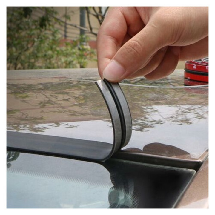 Garnituri de etansare din cauciuc auto, Benzi de etansare pentru margini, Etansant pentru parbriz auto, Benzi de protectie auto, Garnituri pentru geamuri, Izolare fonica, Izolare fonica - 19mm x 3M