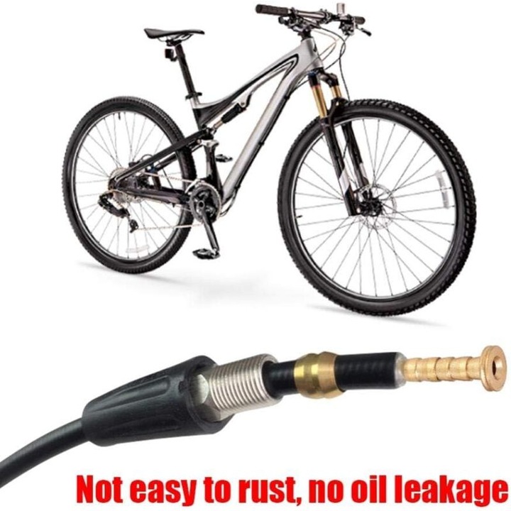 Set insert olive frana hidraulica bicicleta, otel inoxidabil, cupru, compatibil Shimano 10