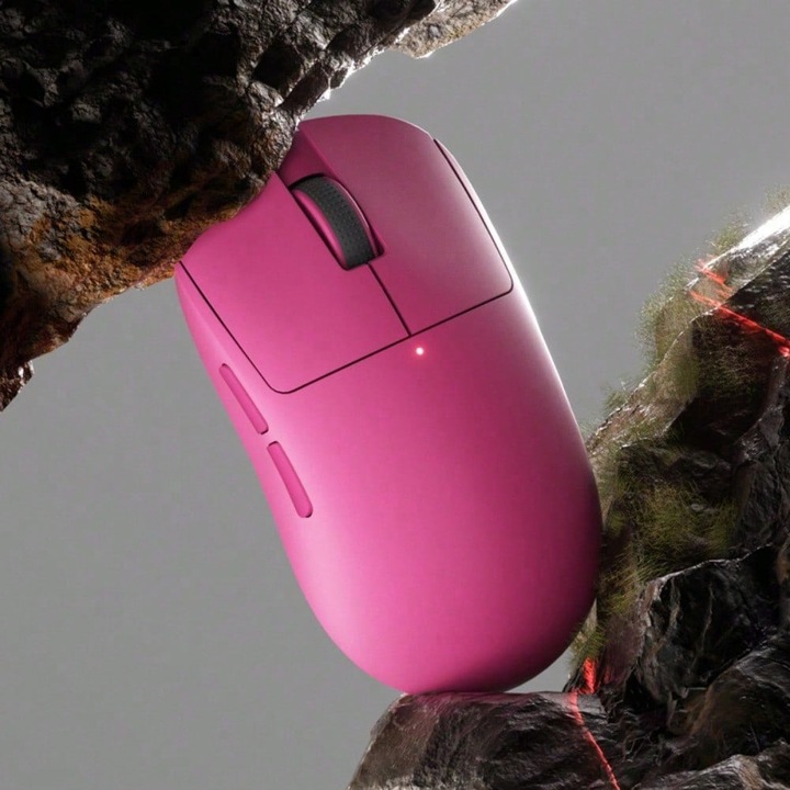 Безжична розова ергономична Bluetooth мишка с регулируем DPI 2,4G