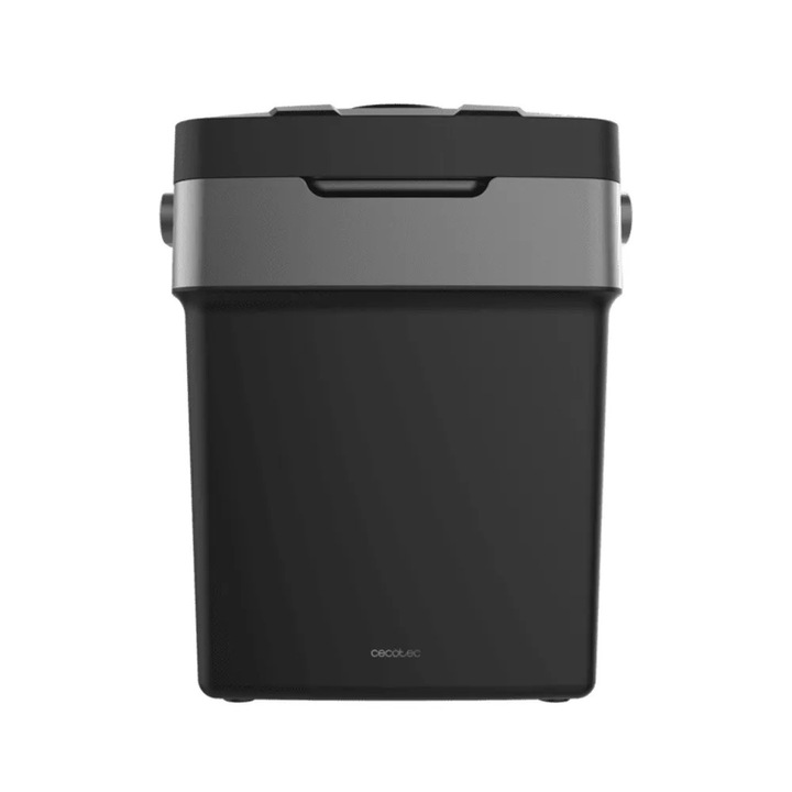 Cecotec 2 az 1-ben elektromos hűtőláda, Bolero TravelCooling, 29 liter, hűtő funkció, fűtő funkció, állítható hőmérséklet 8–65°C, ECO mód, beépített ergonomikus fogantyú a könnyű szállításhoz, PU hab szigetelés, autós/hálózati tápellátás, fekete
